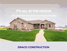 Tablet Screenshot of dracoconstruction.com